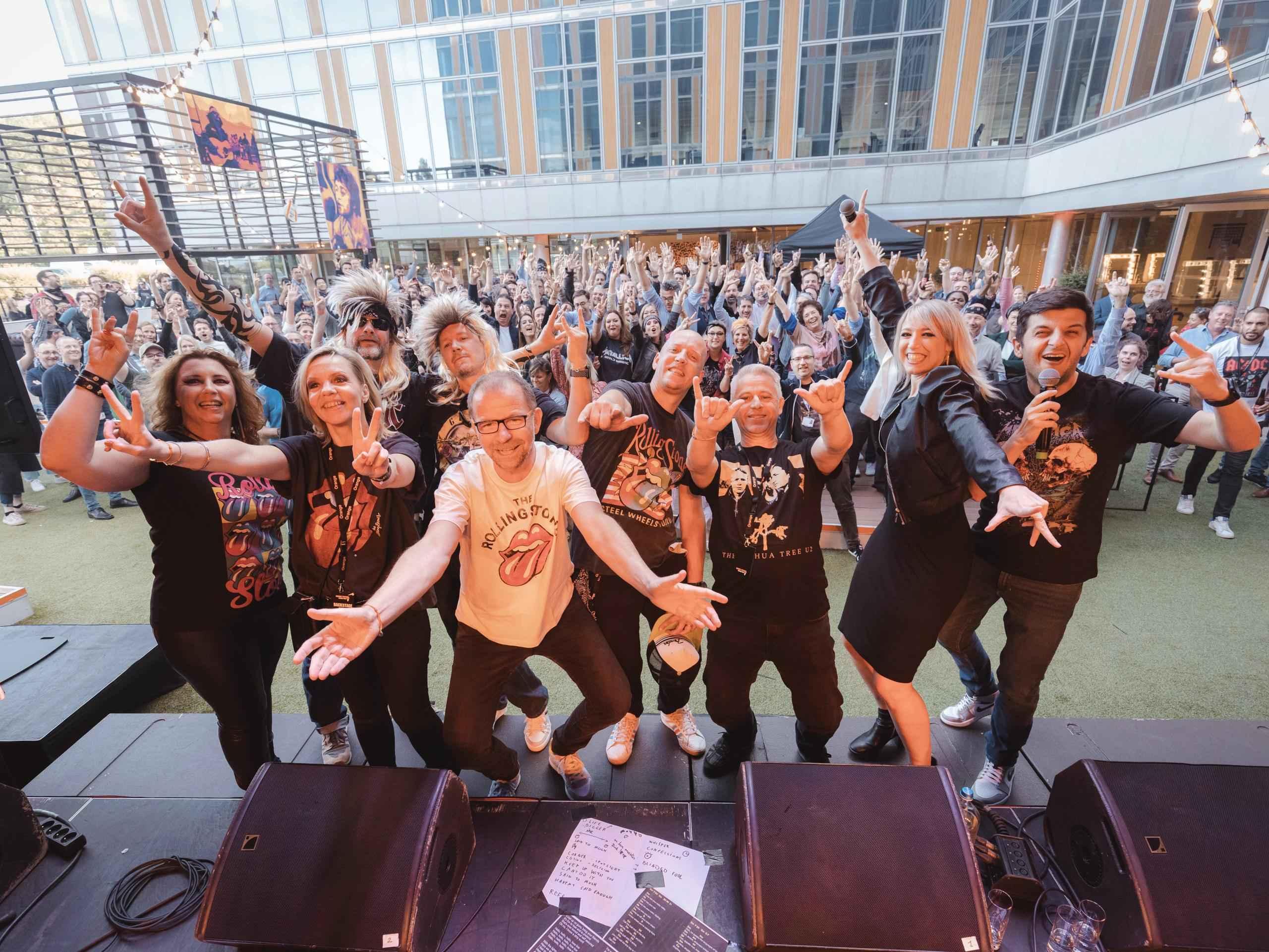 Orange summer party rocksterren Rocksterren van de Orange summer party